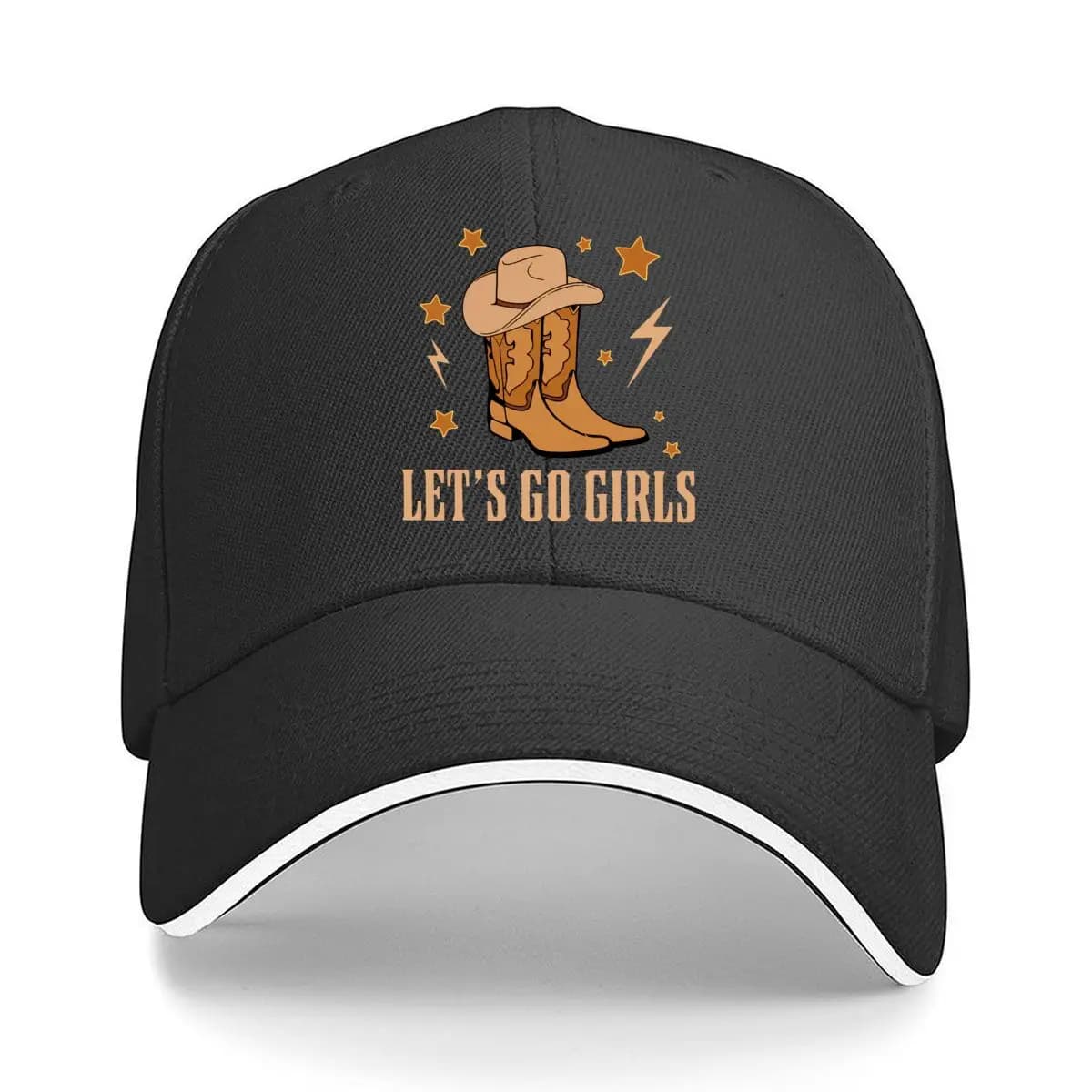 Cowboy Let Girls Printing Hip Hop hat Fashion Outdoor Sports Sandwich Baseball Cap