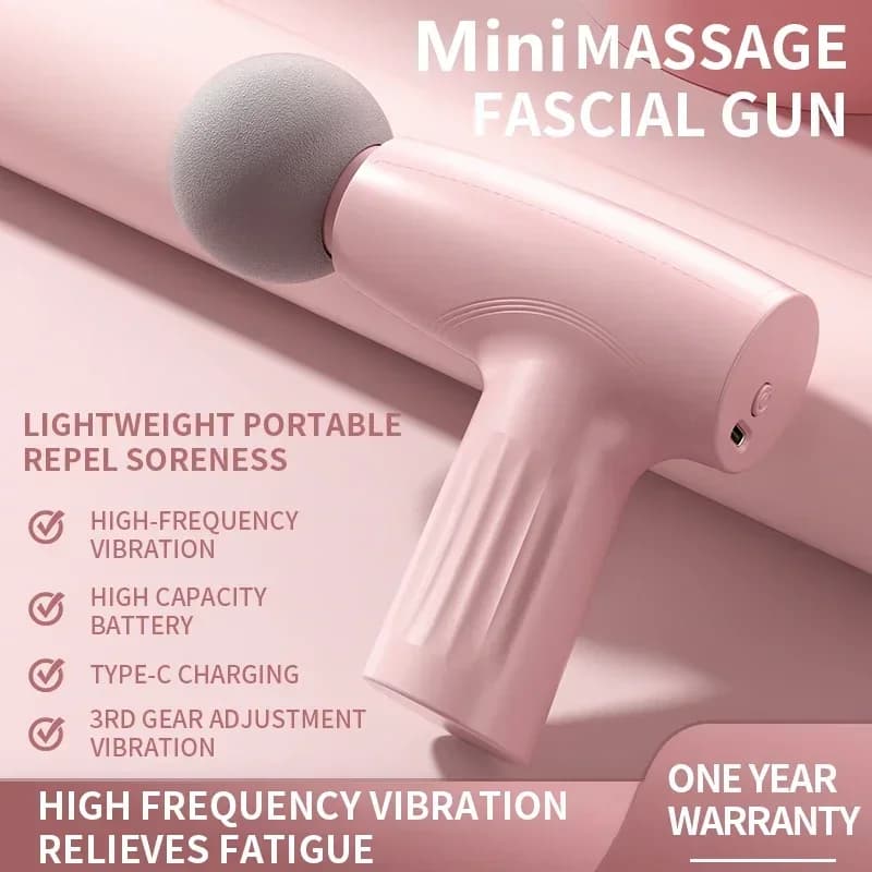 Hot Mini Fascial Massage Gun Vibration Massage Machine muscle relaxation compression massager for neck and back Portable Fitness