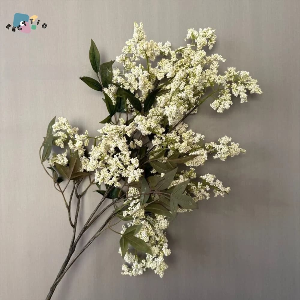 Ramo di Bacche Artificiali in Plastica, Piante Verdi, Piccoli Frutti, Fiore Artificiale di Sophora, Fiore Finto Realistico, Ornamento Floreale