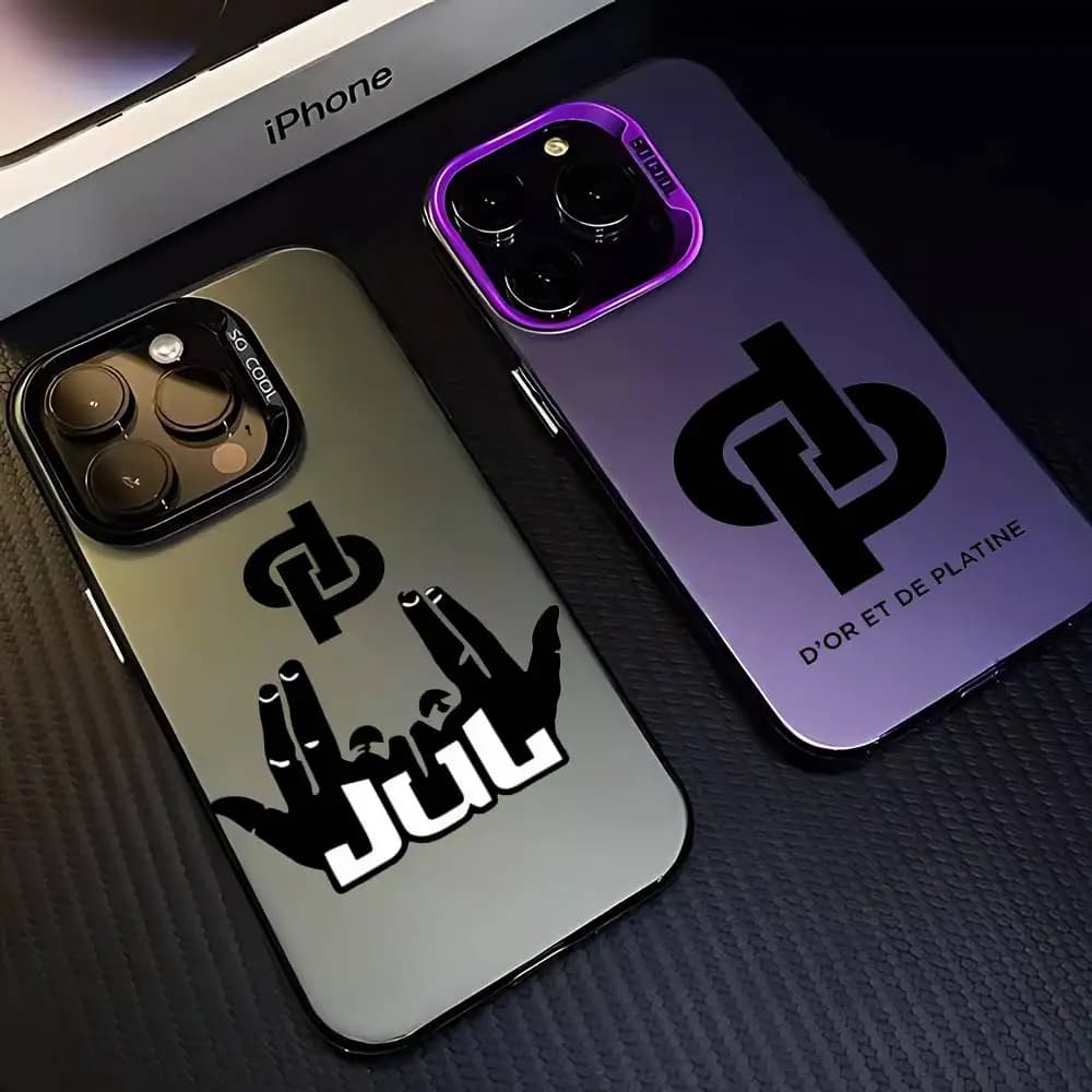 Cover per telefono antiurto Rapper J-JuL Cest Pas-S Des Lol per iPhone 17 16 15 Pro Max Plus 14 13 12 11, nero e bianco