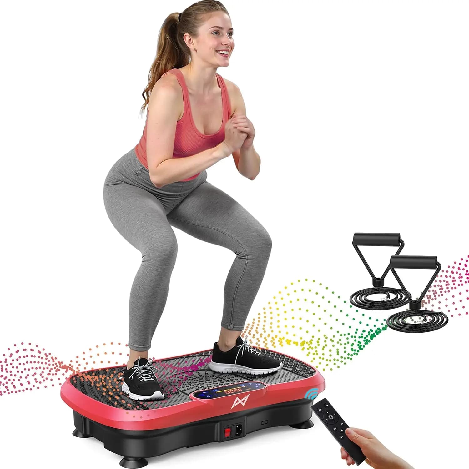 Pedana Vibrante per Fitness e Perdita di Peso, Allenamento Total Body, Piattaforma per Esercizi Domestici