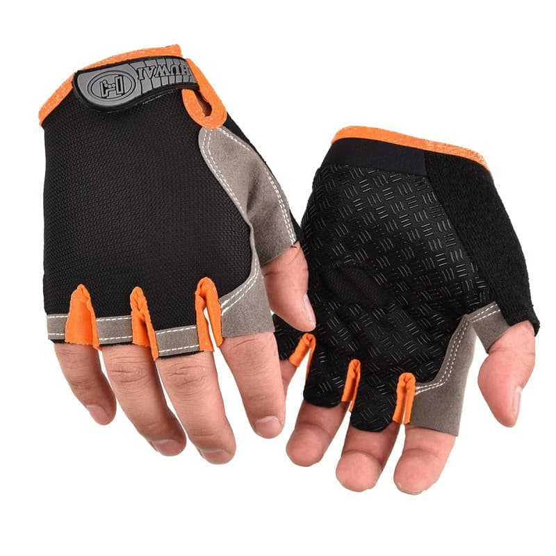 Men's Half Finger Cycling Gloves Breathable Anti-slip Gym Fitness Training Mitten Women Sport Gloves