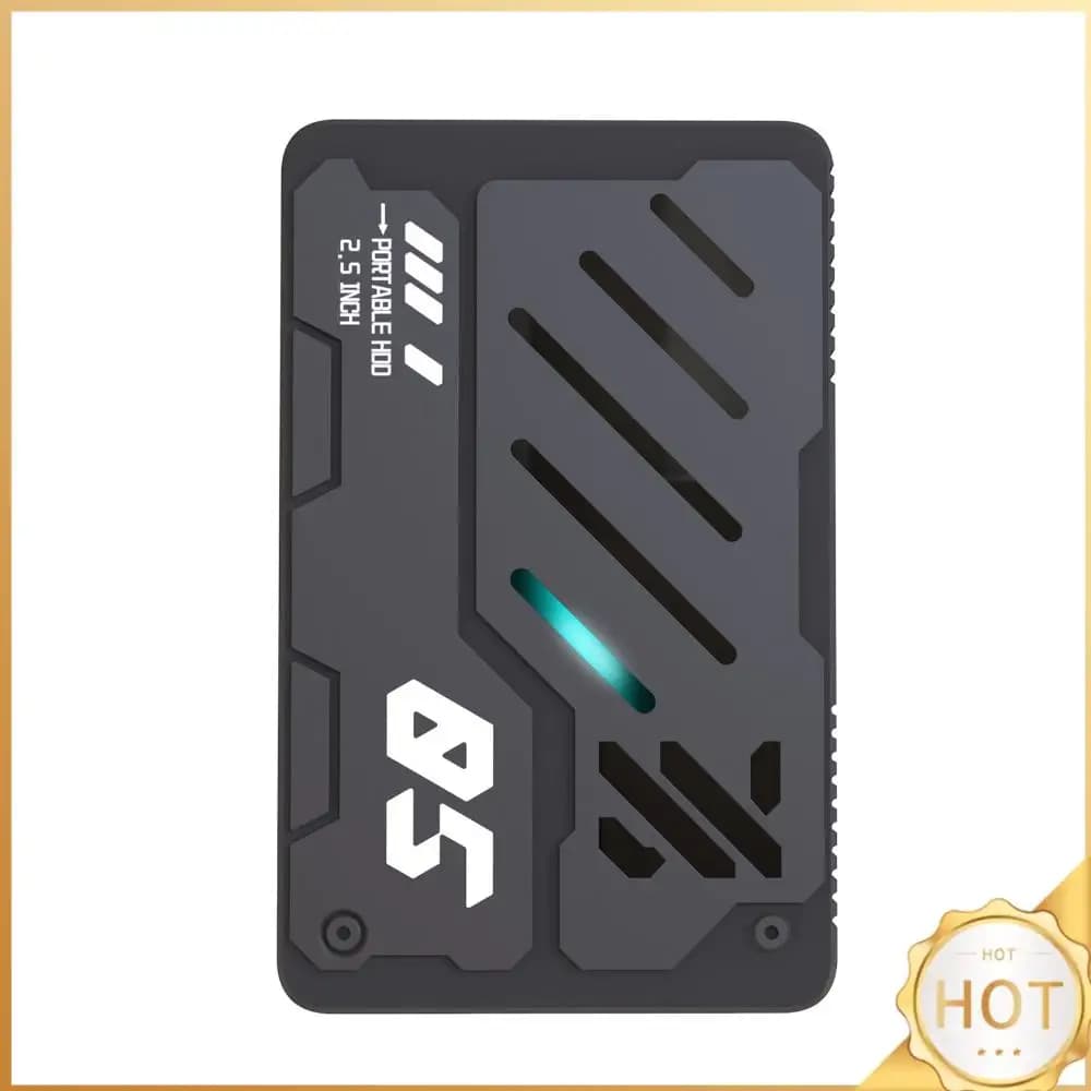 Mecha Style RGB Storage Disk USB 3.0 /Type-C 160G/250G/320G/500G/750G/1TB External HDD for PC Laptop Mac Xbox One PlayStation4 5