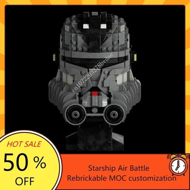 900PCS Space Clone Army Bad Batch Casco - ECHO Star Movie Ultimate Collection Puzzle personalizzato Modello fai da te Giocattoli di compleanno per bambini