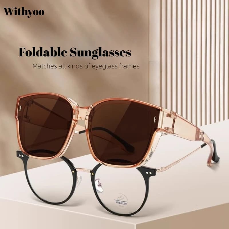 Withyoo| Foldable Sunglasses Men Women Outdoor Driving Sun Polarized Glasses UV Protection Fashion Eyewear New