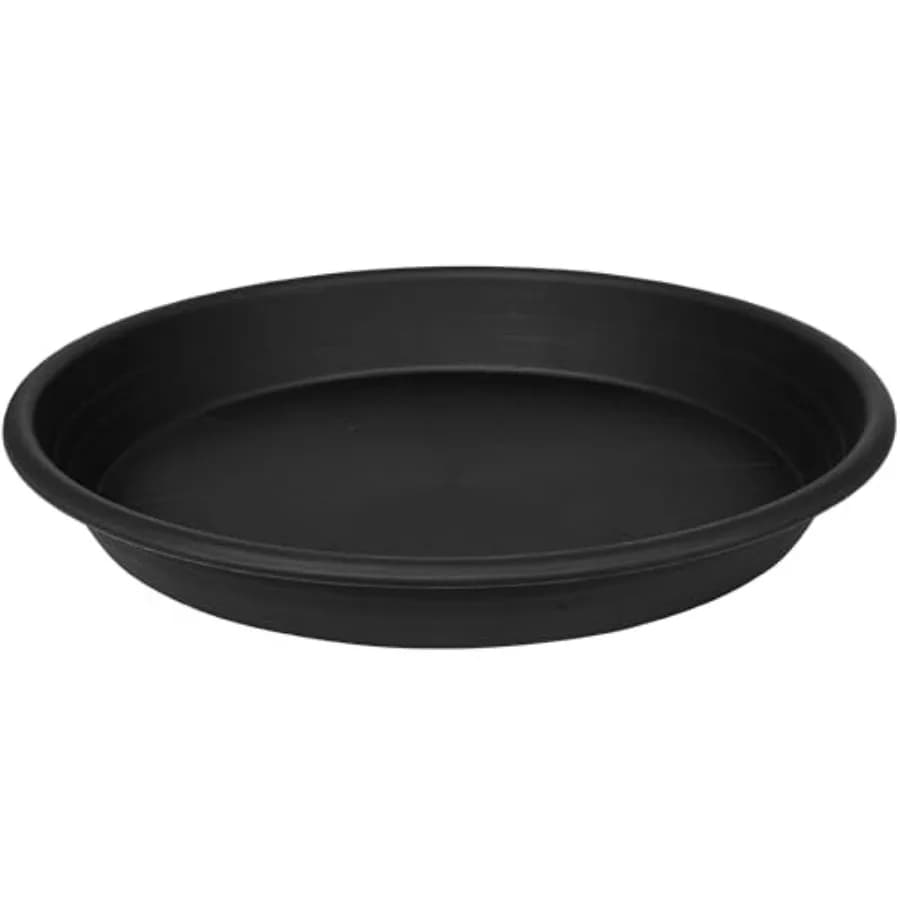 Confezione da 1 vassoio per piante da 26 pollici, grande, robusto, con drenaggio, per interni, vaschette per bagno per uccelli, in plastica resistente