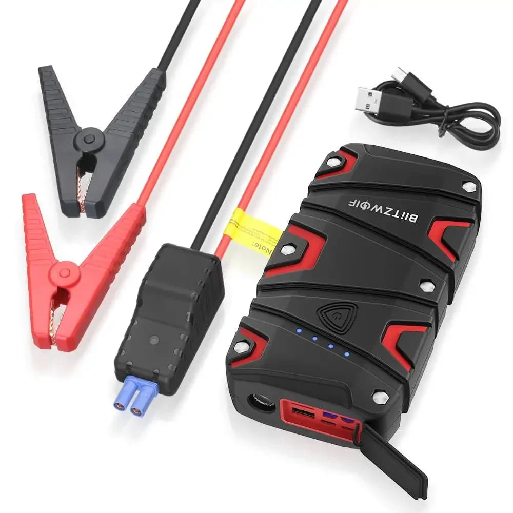 12000mAh portatile auto Jump Starter batteria di emergenza Booster Power Bank impermeabile con torcia a LED QC3.0 porta di ricarica USB