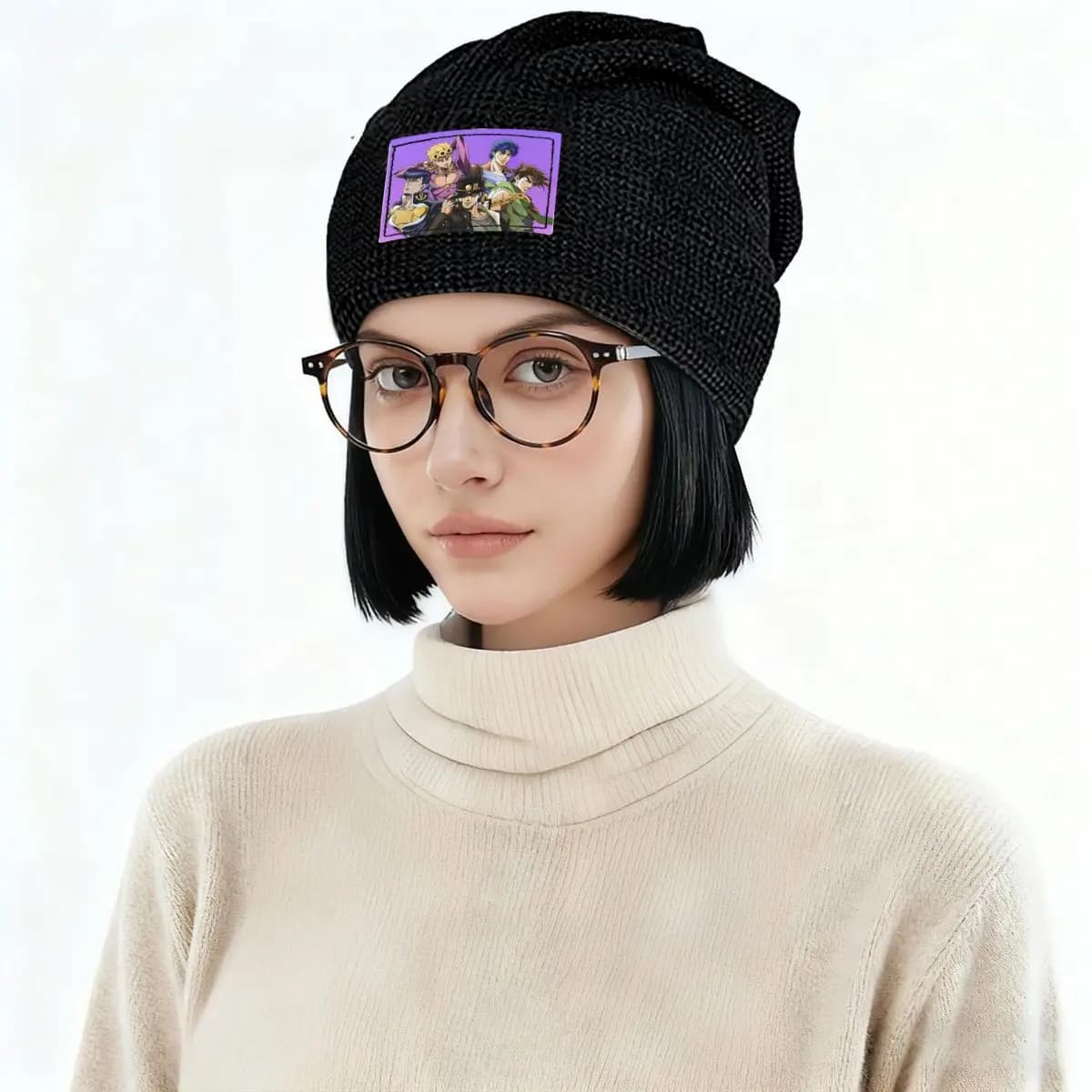 Jojo Bizarre Adventure Anime Cartoon Skullies Berretti Cappelli Caldo Autunno Inverno Berretto Foderato in Pile per Uomo Donna Adulto