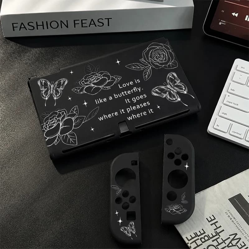 Ultra-slim shock-absorbing case for Nintendo Switch OLED Dockable Cover Sweat Slip-Resistant Controller Case Detachable Joy-Con