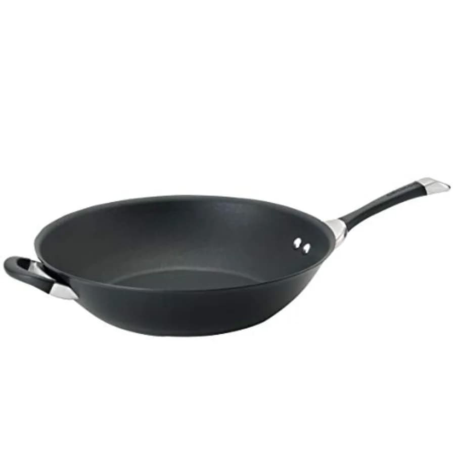 Padella Wok Antiaderente in Alluminio Anodizzato con Manico Ausiliario Symmetry