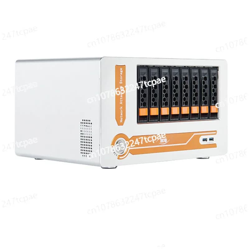 Attrezzatura di controllo industriale per archiviazione dati di rete con mini server a 8 alloggiamenti serie Nas