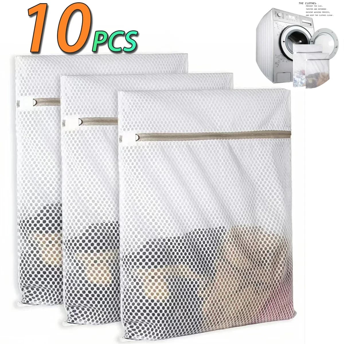 Honeycomb net linen bags for delicate, mesh fabric Soft wash bag durable and reusable travel organization bag for lingerie