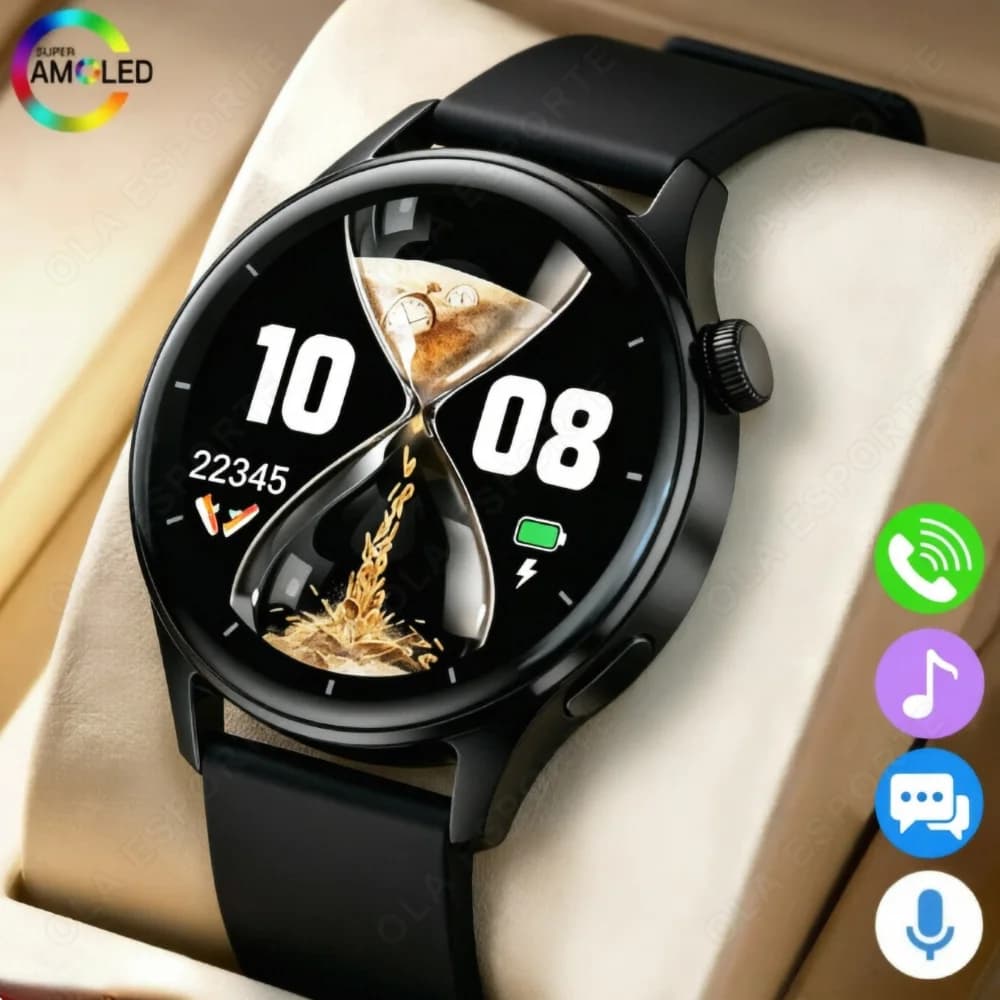 New Smartwatch 2026 for Men and Women, Cardiac and Sleep Frequency Monitoring, Bluetooth Calls, Smart Sports Clock for Android and iOS HW12