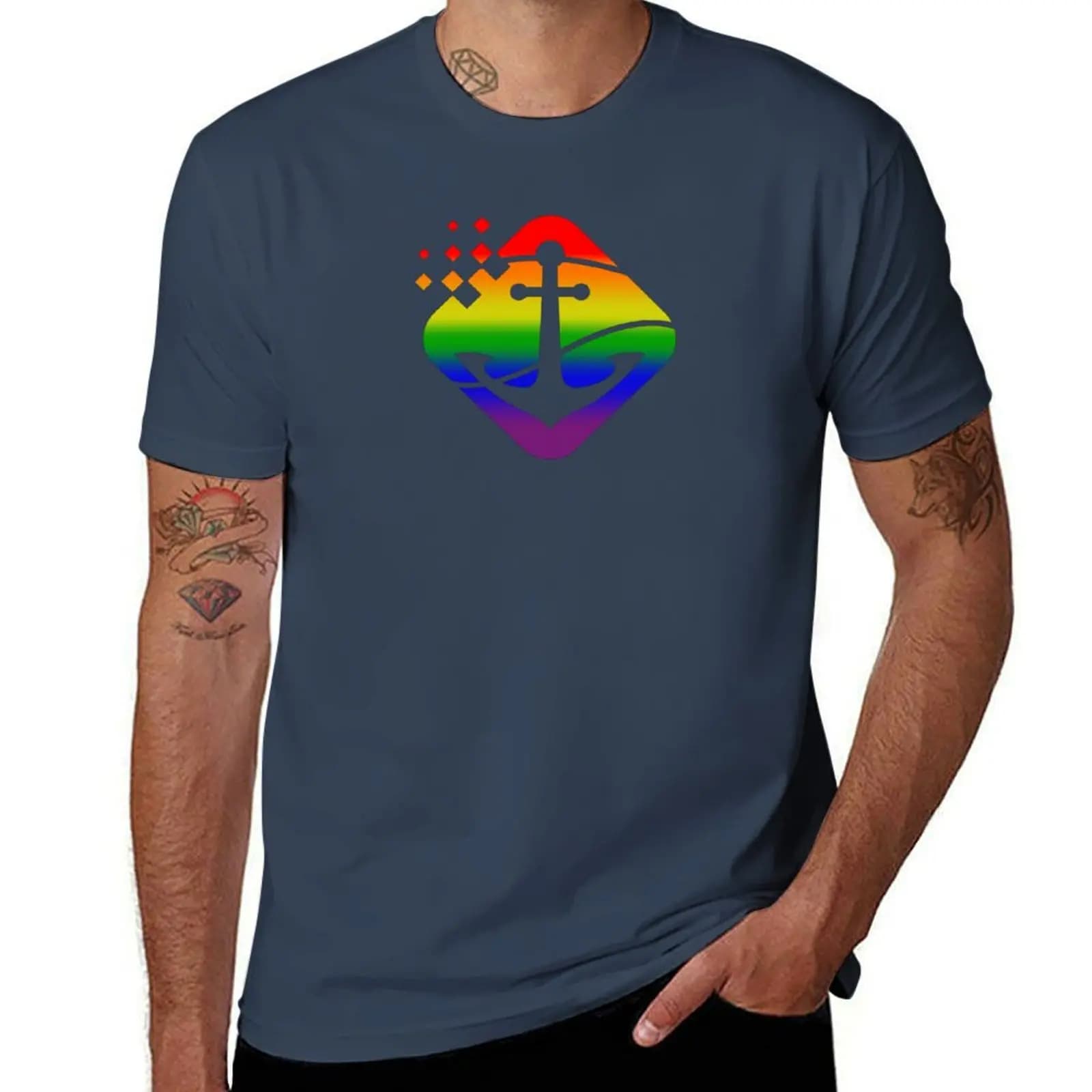 Nautical Pride, Anchor Pride, Boating Pride T-shirt traspirante per allenamento fitness