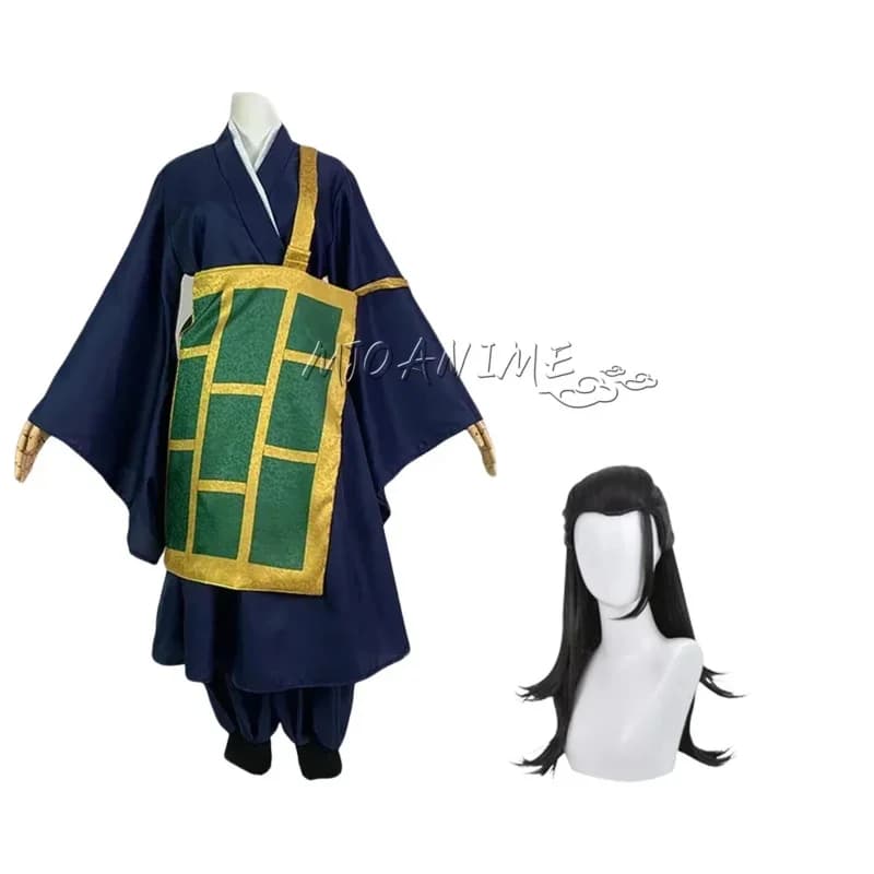 Geto Suguru Cosplay Jujutsu Kaisen Costume Nero Blu kimono Uniforme scolastica Anime Vestire Costumi di Halloween per le donne Man6;d'3, h
