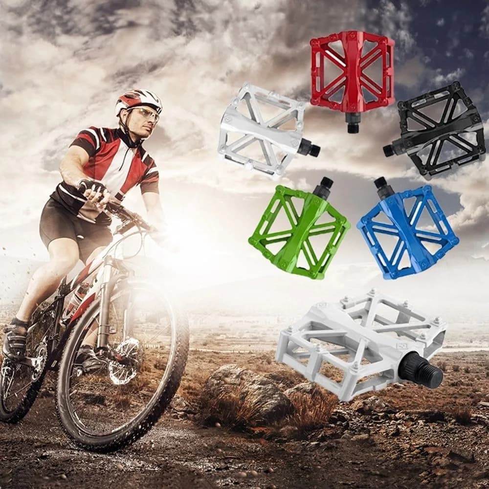 Pedali universali per mountain bike Risparmia sforzo Pedali per cuscinetti per bici ultraleggeri Accessori per biciclette Pedali antiscivolo in lega di alluminio