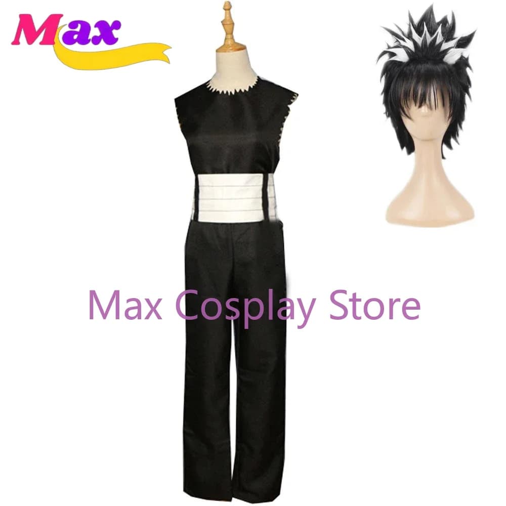 Cosplay costume by Max Cos Hiei YuYu Hakusho, Top+Pants+Cinture Shadow Evanescent, Custom Size