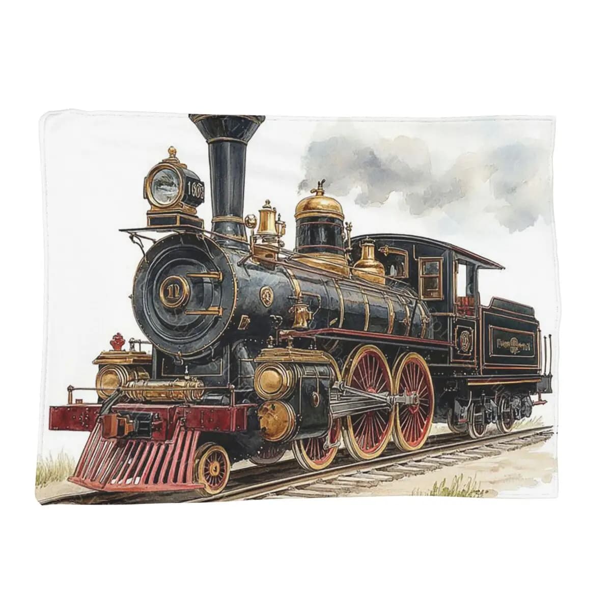 The Steam Age Of Old Trains Blankets Soft Warm Flannel Throw Blanket Bedding for Bed Living room Picnic Travel Home Sofa