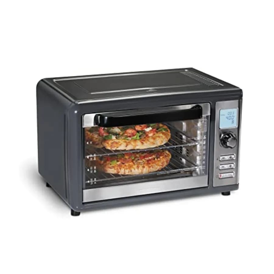 Forno Friggitrice ad Aria Digitale da Appoggio con Funzione Sure-Crisp, 6-in-1, Intervallo di Temperatura 150-450⁰F, 1800W, Capacità XL per 2 Pizze da 12 Pollici