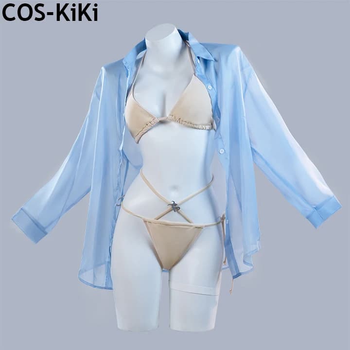 COS-KiKi Azur Lane IJN Taiho Sogni diurni sulla spiaggia Costumi da bagno Sexy Bello Costume Cosplay Piscina Party Gioco di ruolo Outfit Donna