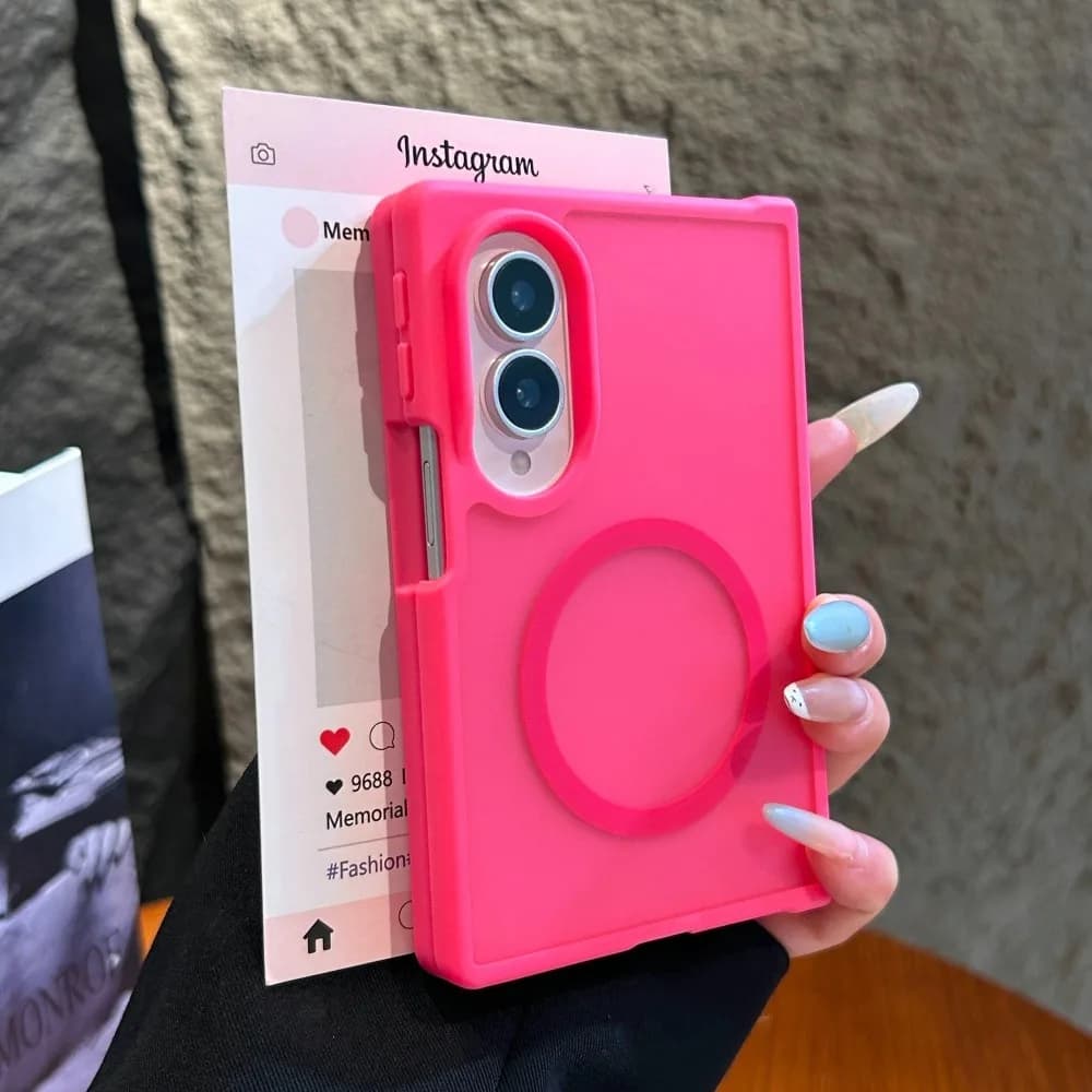 Z Fold8 Case Luxury Matte Frosted Magnetic for Magsafe Case for Samsung Galaxy Z Fold 8 Ultra Wireless Charging PC TPU Cover
