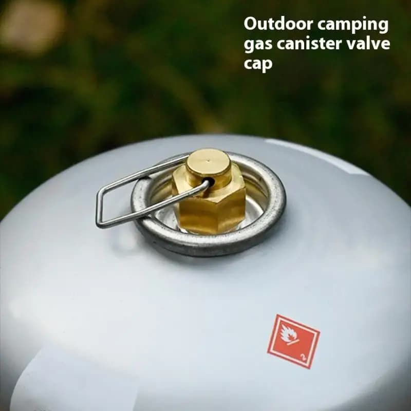 Anti-loss cap for gas tank 1 piece flat gas connection line lock liquefied gas connection line Gas tank cap External camping stove