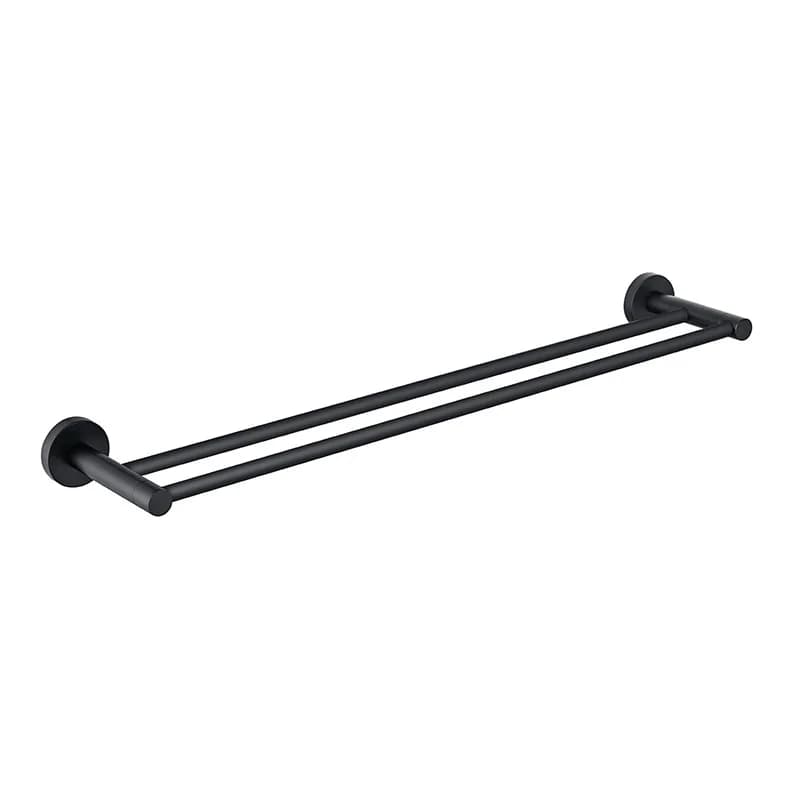 Porta asciugamani bipolare in acciaio inossidabile 304 Porta asciugamani nero opaco Accessori hardware per il bagno
