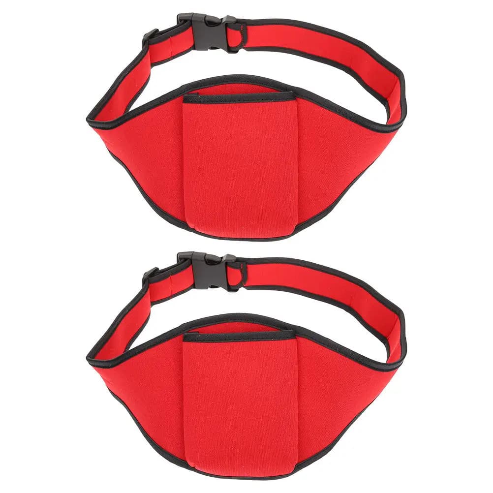 2 Pieces Adjustable Waist Brace for Running Microphone, Microphone for Fitness Trainers, Microphone Belt for Open Sports, Phone Door and Keys