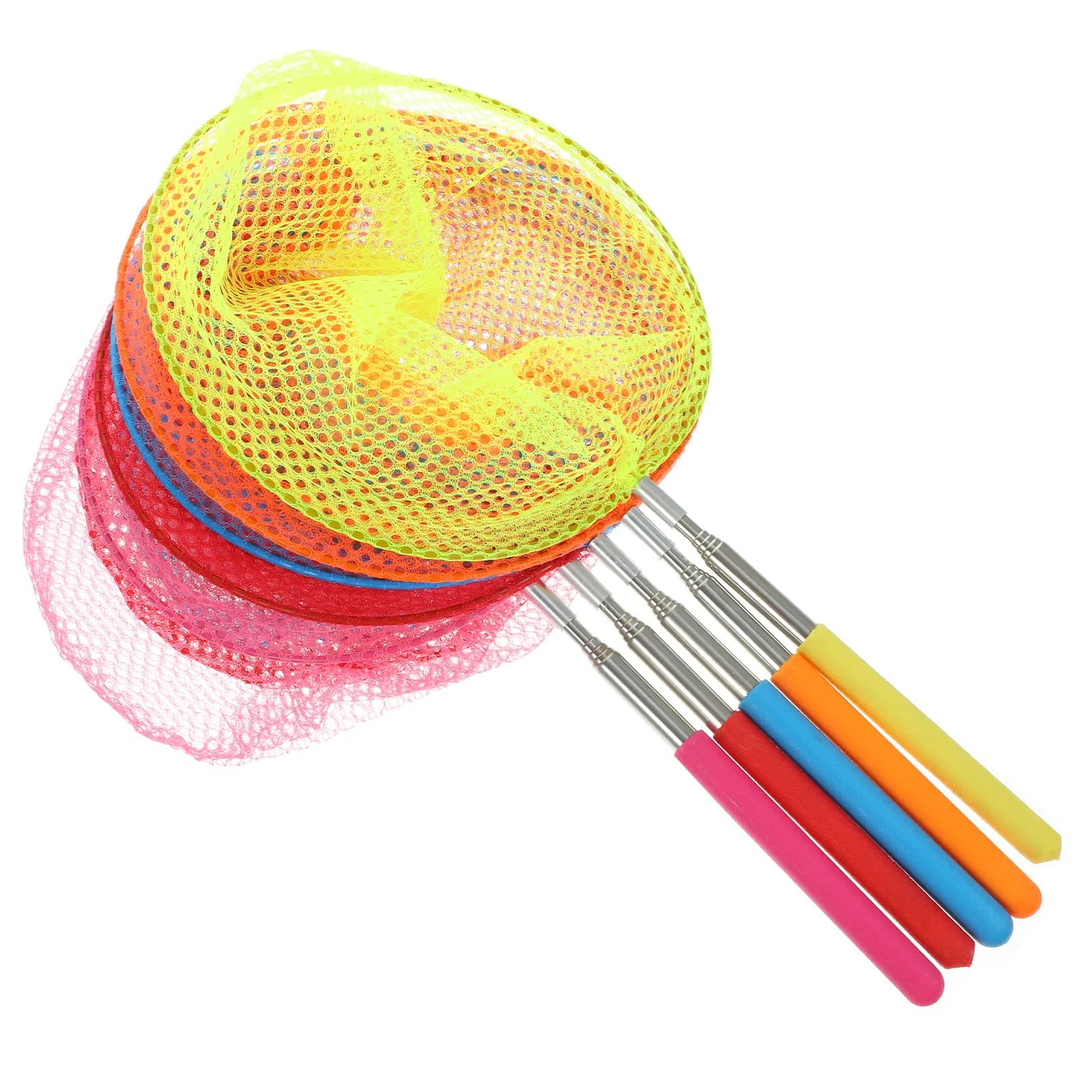 Set di 5 Reti Telescopiche per Bambini in Acciaio Inox, Rete Estensibile per Catturare Insetti, Esplorazione all'Aperto, Pesca, Piscina