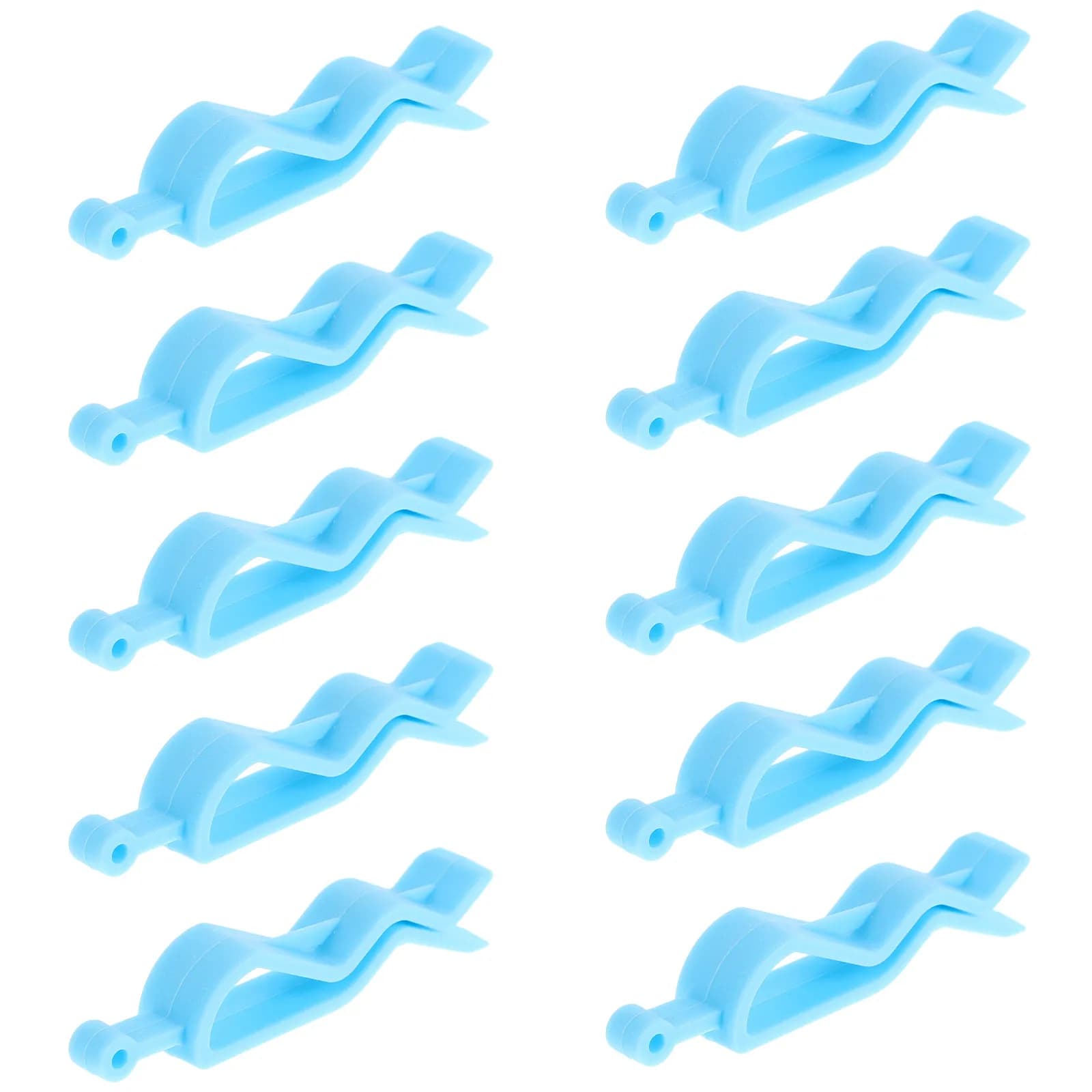 10 Pezzi Clip per Sacchi della Spazzatura, Morsetti Antiscivolo per Cestini, Organizzatore per Sacchetti di Plastica per Cucina, Bagno, Ufficio