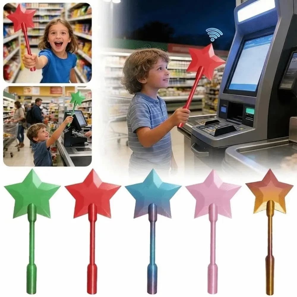 Portacarte a forma di bacchetta magica, stampato in 3D, espandibile, per pagamenti contactless, portatile, per uso quotidiano