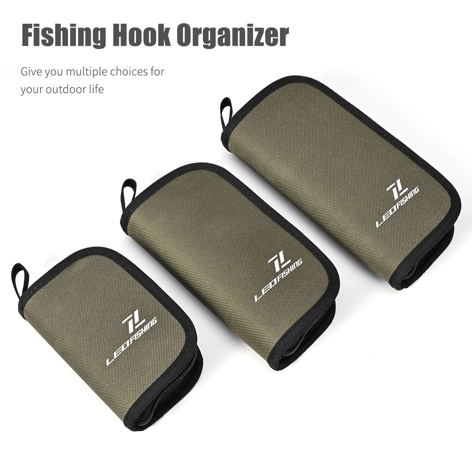 EVA Bag with sequins for fishing hooks Organizer for fishing hooks Fly fishing bait Spoon case for fishing hook organizer