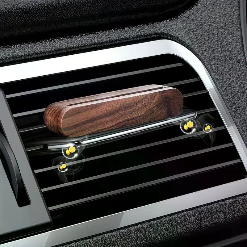 Refillable Wooden Car Air Vent Diffuser Clip Vehicle Aromatherapy Long Lasting Fragrance Decor