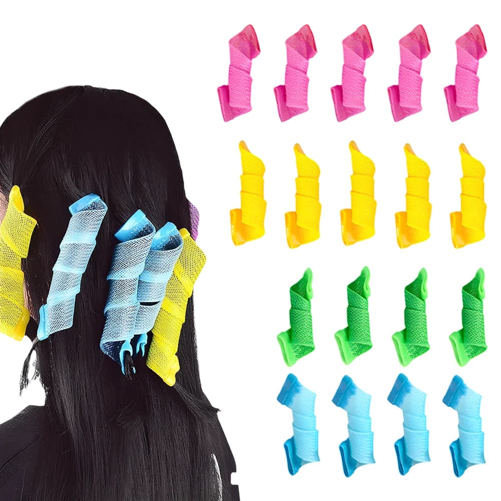 Arricciacapelli Senza Calore, Bigodini per Onde Effetto Acqua, Kit per lo Styling dei Capelli, 1 Set