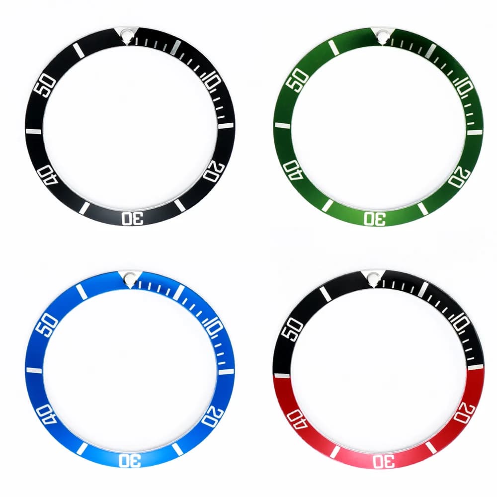 37mm Ceramic Alloy Watch Bezel Insert Ring Brush for Rolex Submariner Water Ghost Watch GMT Watch Underwater Part Accessories