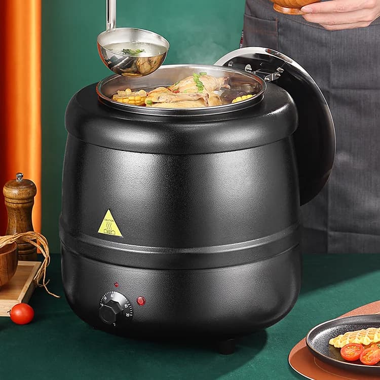 Food and Drinking Equipment RCP Electric Dubai Commercial Buffet Warms Crockery Set Heaters Scaldavivande Scaldavivande Heater Pentola Heated Soup Kettle