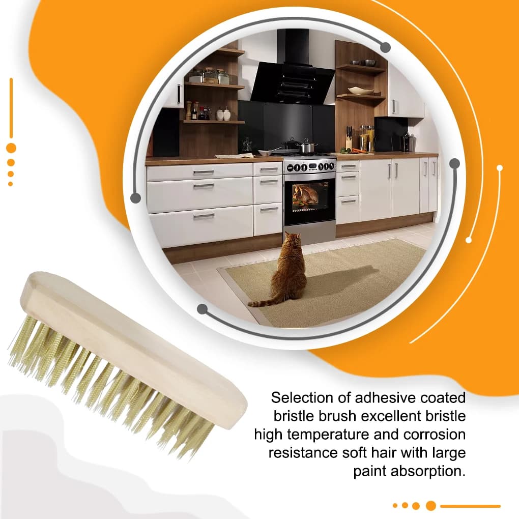 Professional Pizza Oven Brush Rack Stove Wire Copper Stone Scrubber Household Kitchen Hand Held Clean Accessories