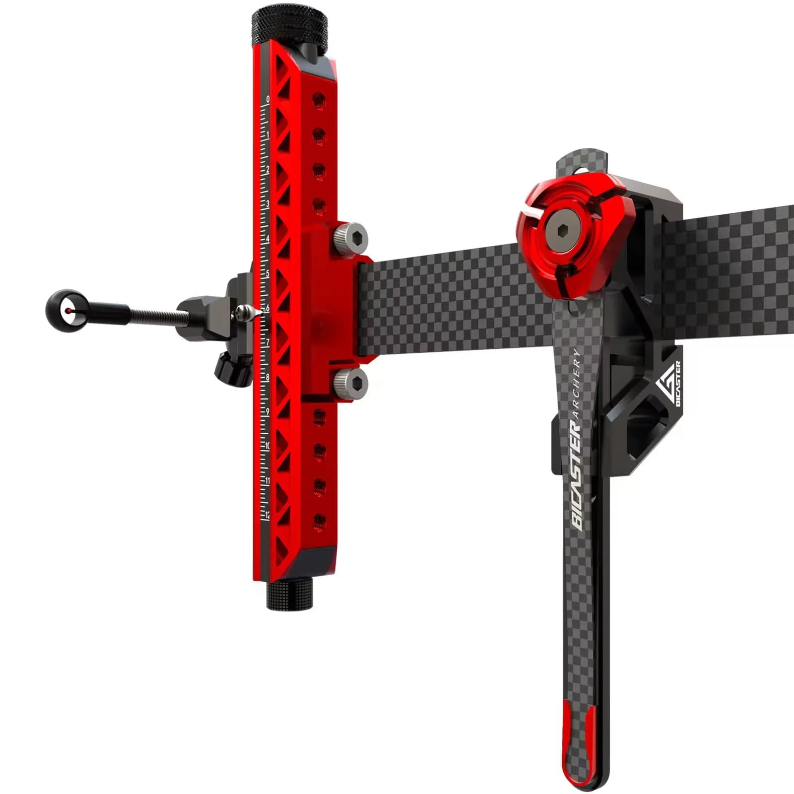 BICASTER G1 Supporto per clicker per vista regolabile Supporto per clicker per vista estesa e nuovo accessorio per tiro con l'arco con clicker per arco in carbonio NEO