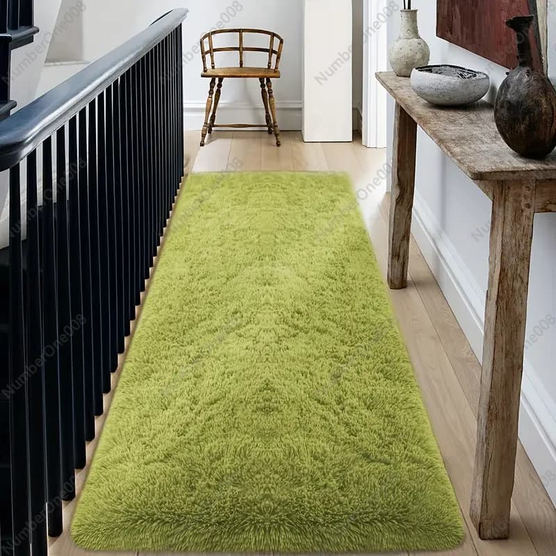 Comfortable Plush Carpet, Super Soft And Fluffy Bedroom Bedside Rug, Corridor And Hallway Floor Mat, Home Decoration 2