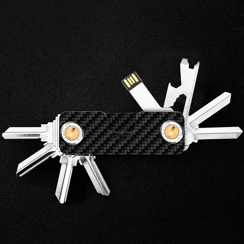 Key Organizer Compact Key Holder Metal Key Chain Minimalist key case key holder for keychain Secures 1-10 Keys