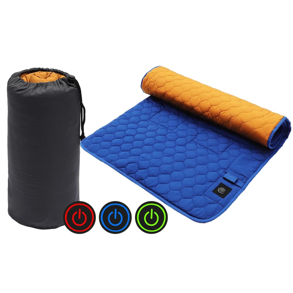 Tappetino riscaldante invernale Tappetino riscaldante USB Tappetino per dormire Materasso riscaldante da campeggio Temperatura regolabile Tenda calda Tappetino per dormire pieghevole