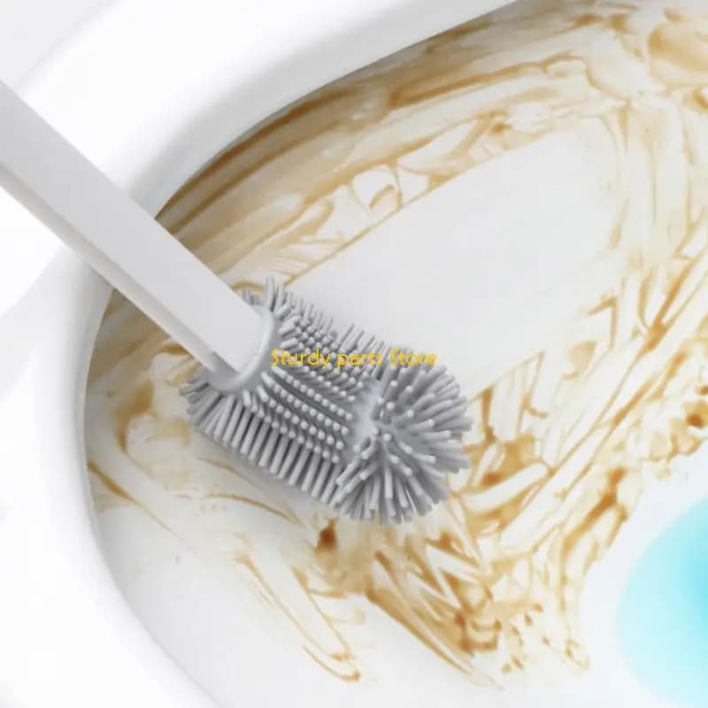 97QC Setole morbide in silicone Sostituzione dello scopino per WC Scopino per WC per bagno Strumento per pulizia della Facile
