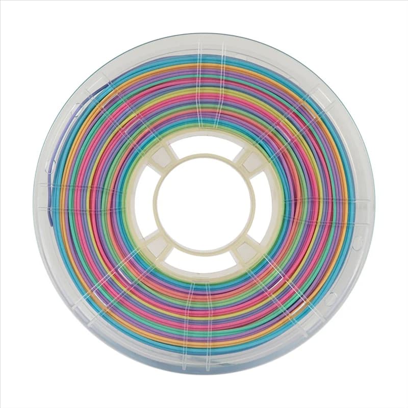 B62B-Filament PLA low gloss 1,75 mm 1 kg Filament for 3D multicolored matt rainbow colored printer New color change