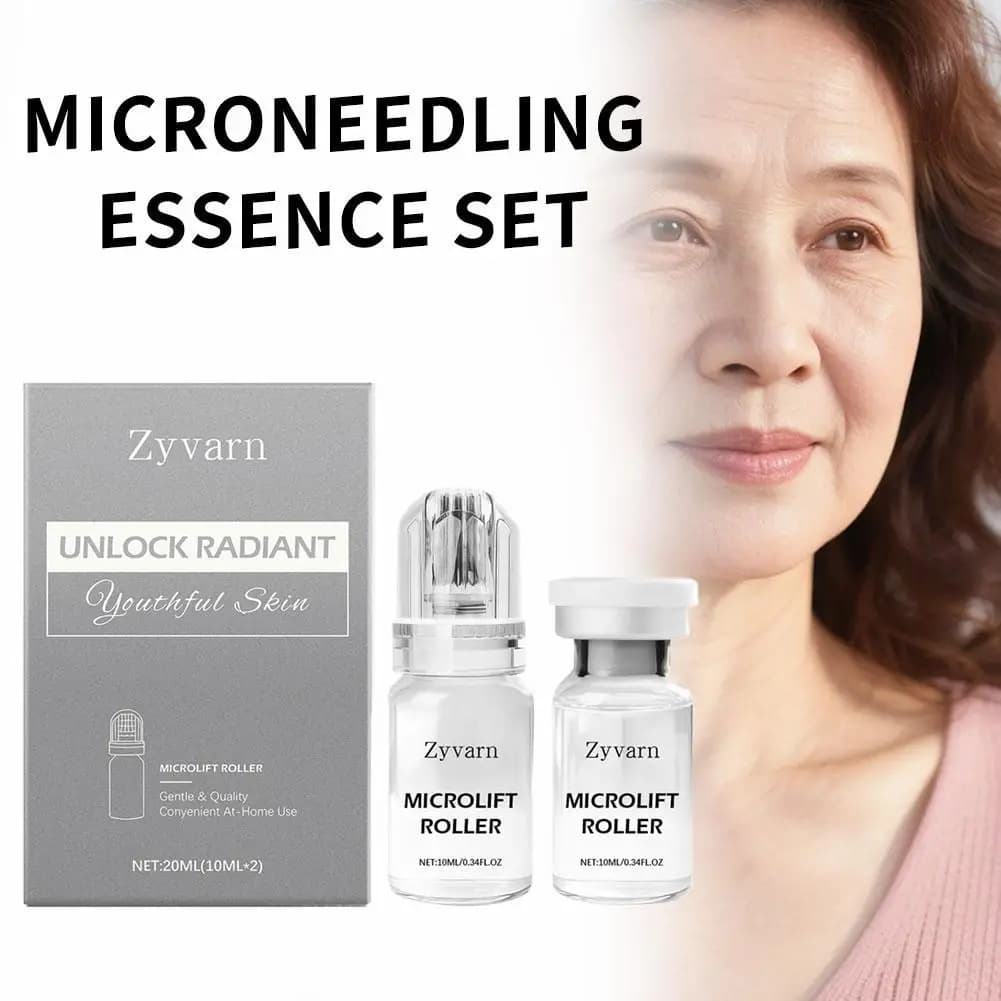 Kit Siero Microinfusione 2026 per Pelle Radiosa e Impeccabile, Strumento di Bellezza Facciale Domestico, Cura del Viso con Ago da 0,25MM, Set Skincare per Donne