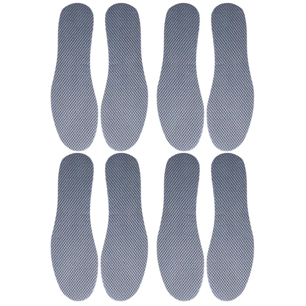 4 paia di solette traspiranti per l'assorbimento degli urti, solette ergonomiche con supporto per l'arco plantare, solette sportive, cuscinetti per i piedi che assorbono il sudore, per l'uso quotidiano