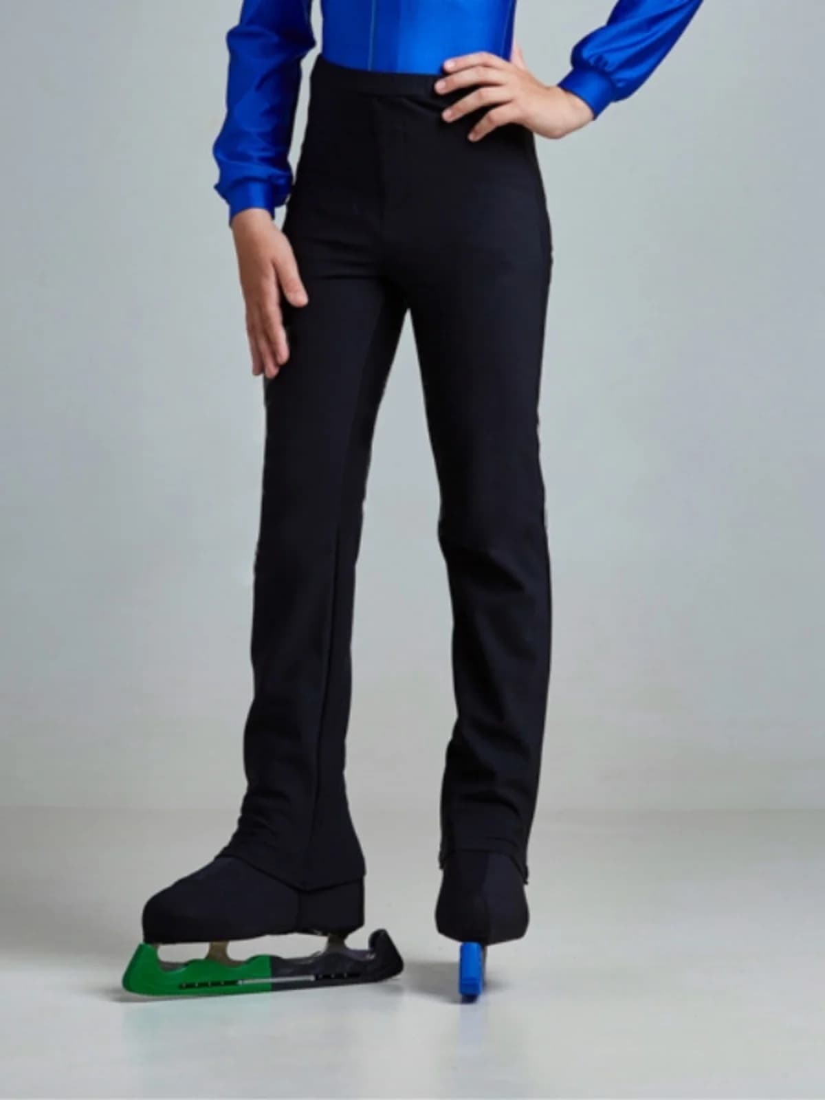 Pantaloni da allenamento per pattinaggio artistico da uomo, pantaloni da pattinaggio su ghiaccio per performance, abbigliamento da pattinaggio su ghiaccio per ragazzi, leggeri e leggermente caldi