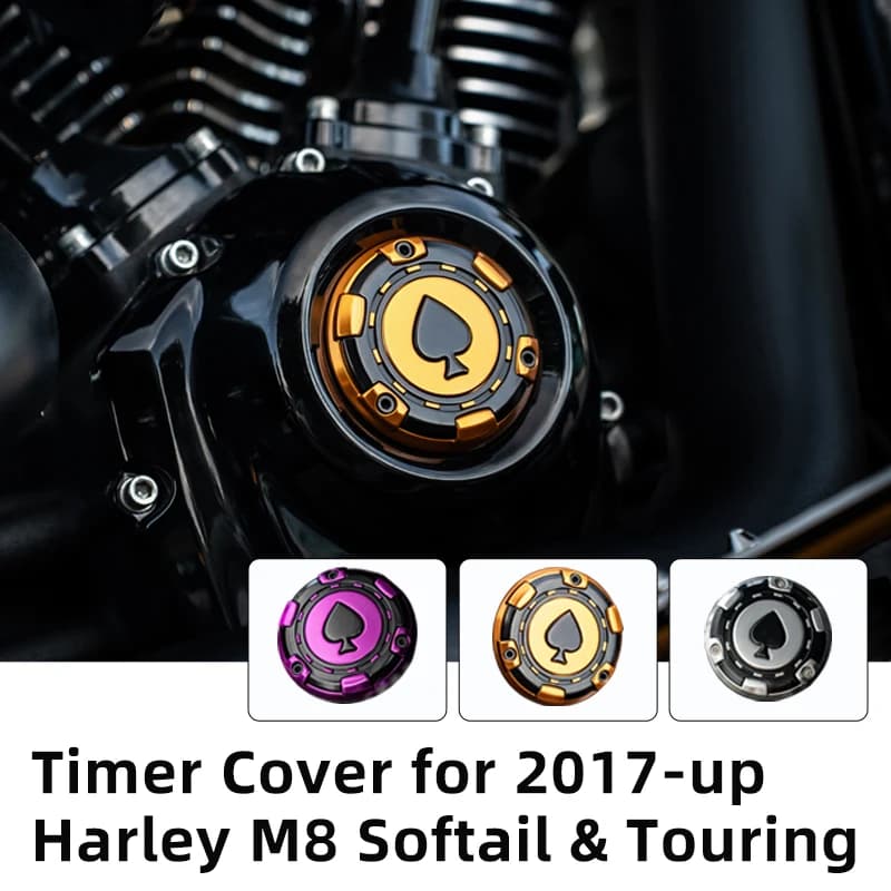 Moto Derby Timer Copertura Frizione Timing Motore Copertura Laterale per Harley 2017-up Softail Low Rider Street Bob Touring Road Glide