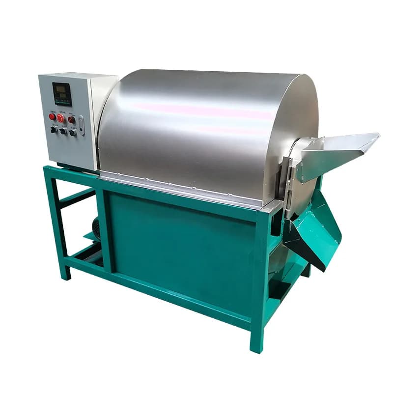 Grains Dried Fruit Roasting Machine Gas Roasted Soybean Peanut Sesame Melon Seeds Stir Fully Automatic Coffee Roaster Machine