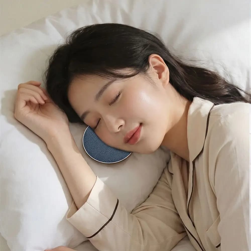 Bluetooth 5.4 Under Pillow Bluetooth Speaker Sleep Aid HiFi Stereo Sound Wireless Sleeping Speaker Mini Built-in White Noise