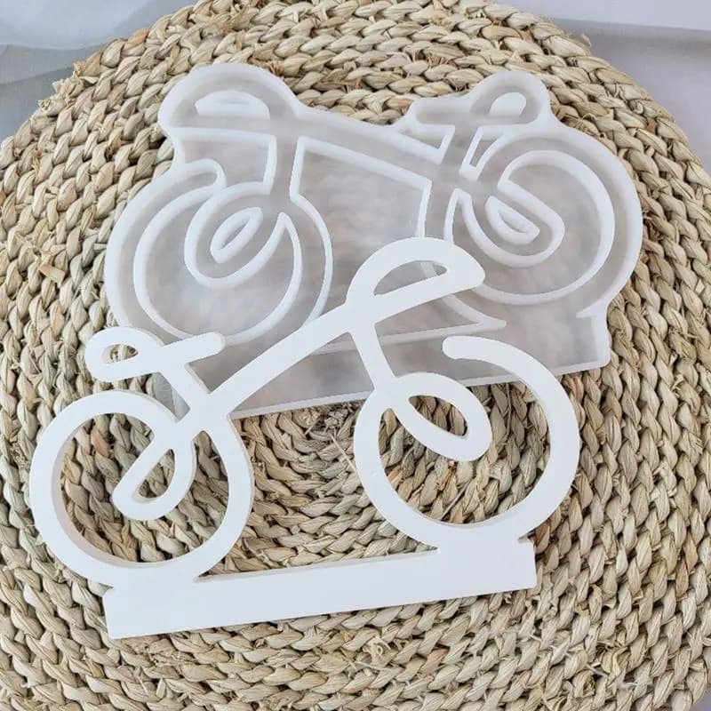 Stampo in resina per bicicletta stampo per fondente in Silicone per bici da bicicletta stampo in Silicone epossidico per stampi in argilla per la decorazione del portacandele